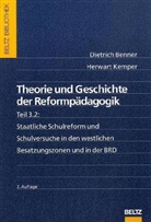 Dietrich Benner, Herwart Kemper - Theorie und Geschichte der Reformpädagogik. Tl.3/2