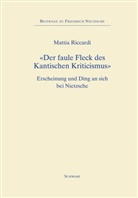 Mattia Riccardi - «Der faule Fleck des Kantischen Kriticismus»