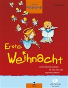 Barbara Ertl, Wolfgang Steinmeyer - Jede Menge Flötentöne!, Erste Weihnacht, für 1-2 Sopranblockflöten, m. Audio-CD