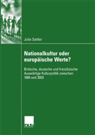 Julia Sattler - Europa - eine integrative Kraft in der britischen, deutschen und französischen Auswärtigen Kulturpolitik