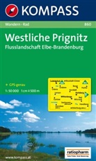 KOMPASS-Karte GmbH, KOMPASS-Karten GmbH, KOMPASS-Karten GmbH - Kompass Karten: KOMPASS Wanderkarte 860 Westliche Prignitz - Flusslandschaft Elbe-Brandenburg 1:50.000