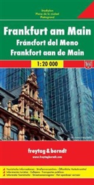 Freytag-Berndt und Artaria KG, Freytag-Bernd und Artaria KG, Freytag-Berndt und Artaria KG - Freytag Berndt Stadtplan: Frankfurt am Main, Stadtplan 1:20.000. Fráncfort del Meno. Frankfort aan de Main;  Francfort-sur-le-Main; Francoforte sul Meno