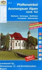 Landesam für Digitalisierung  Breitband u - Topographische Karten Bayern - Bl.49: Topographische Karte Bayern Pfaffenwinkel, Ammergauer Alpen, nördlicher Teil