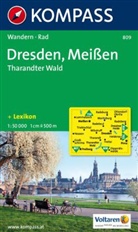 Kompass Karten: Kompass Karte Dresden, Meißen, Tharandter Wald