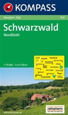 Kompass Karten: Kompass Karte Schwarzwald, Nordblatt