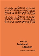 Hans Gysi - Zettel und Litaneien