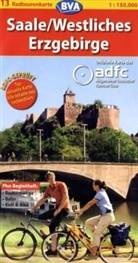 ADFC Radtourenkarten: ADFC-Radtourenkarte Saale, Westliches Erzgebirge