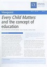 Graham Haydon, Peter Moss, Peter/ Haydon Moss, Graham Haydon, Peter Moss - Every Child Matters and the Concept of Education