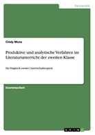 Cindy Munz - Produktive und analytische Verfahren im Literaturunterricht der zweiten Klasse
