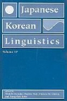 Shoichi (EDT) Iwasaki, Shoichi Hoji Iwasaki, Patricia M. Clancy, Hajime Hoji, Hajime (University of Southern California) Hoji, Shoichi Iwasaki... - Japanese and Korean Linguistics