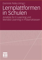Domini Petko, Dominik Petko - Lernplattformen in Schulen