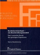 Maria Mushchinina - Rechtsterminologie - ein Beschreibungsmodell