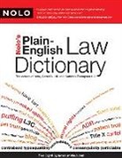 Nolo Editors, Gerald Hill, Kathleen Hill, Nolo, Nolo Press - Nolo's Plain-english Law Dictionary