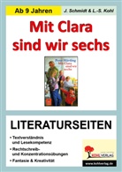 Peter Härtling, Lynn-Sven Kohl, Jasmin Schmidt - Peter Härtling 'Mit Clara sind wir sechs', Literaturseiten