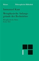 Immanuel Kant, Bern Ludwig, Bernd Ludwig - Metaphysische Anfangsgründe der Rechtslehre. Tl.1