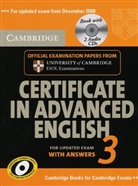 Cambridge Certificate in Advanced English 3 (Exam 2008): Student's Book with answers, w. 2 Audio-CDs