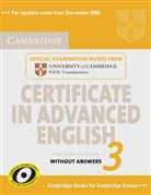 Cambridge Certificate in Advanced English 3 (Exam 2008): Student's Book without answers