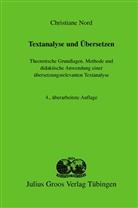 Christiane Nord - Textanalyse und Übersetzen