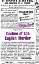 George Orwell - Decline of the English Murder