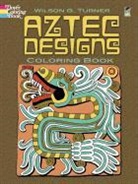 Coloring Books for Adults, Wilson G. Turner - Aztec Designs Coloring Book
