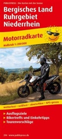 PublicPress Motorradkarten: PublicPress Motorradkarte Bergisches Land, Ruhrgebiet, Niederrhein
