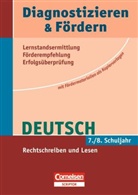 Fuld, Agne Fulde, Agnes Fulde, Schneider, Frank Schneider, Sabin Kliemann - Diagnostizieren & Fördern Deutsch: 7./8. Schuljahr, Rechtschreiben und Lesen