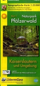 Landesam für Vermessung und Geobasisinfor - Topographische Karten Rheinland-Pfalz: Topographische Karte Rheinland-Pfalz Naturpark Pfälzerwald. Bl.3