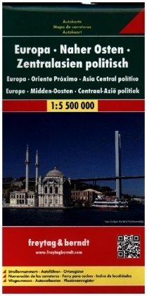 Freytag-Berndt und Artaria KG, Freytag-Bernd und Artaria KG, Freytag-Berndt und Artaria KG - Freytag Berndt Autokarte: Europa-Naher Osten-Zentralasien politisch - 1:5,5 Mill.