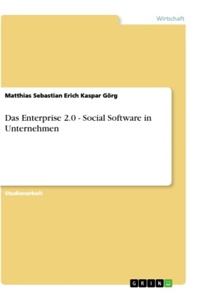 Matthias S. E. K. Görg, Matthias Sebastian Erich Kaspar Görg - Das Enterprise 2.0 - Social Software in Unternehmen