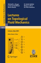 Mitchell Berger, Mitchell A Berger, Mitchell A. Berger, Louis Kauffman, Louis H Kauffman, Louis H. Kauffman... - Lectures on Topological Fluid Mechanics