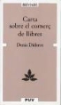 Denis Diderot - Carta sobre el comerç de llibres