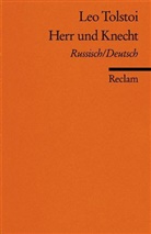 Leo N Tolstoi, Leo N. Tolstoi, Soi Koester - Herr und Knecht, Russisch/Deutsch