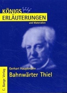 Gerhart Hauptmann - Gerhart Hauptmann 'Bahnwärter Thiel'