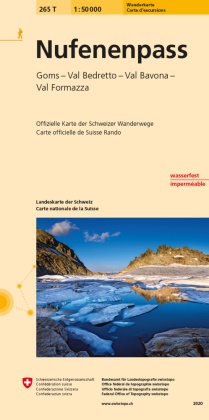 Bundesamt für Landestopografie swisstopo, Bundesam für Landestopografie swisstopo, Bundesamt für Landestopografie swisstopo - Landeskarte der Schweiz: Nufenenpass - Goms - Val Bedretto - Valle Maggia - Val Formazza (I)