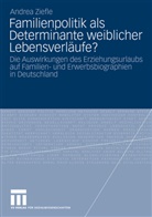 Andrea Ziefle, Andrea S. Ziefle - Familienpolitik als Determinante weiblicher Lebensverläufe?