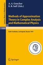 Andre A Gonchar, Andrei A Gonchar, B Saff, B Saff, Andrei A. Gonchar, Edward Saff... - Methods of Approximation Theory in Complex Analysis and Mathematical Physics