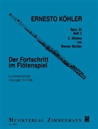 Ernesto Köhler, W. Richter, Werner Richter - Der Fortschritt im Flötenspiel op. 33, für 2 Flöten. H.1