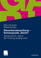 Blazenka Ban, Klaus Dumser - Steuerberaterprüfung - Schwerpunkt "Recht"