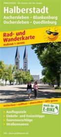 PublicPress Rad- und Wanderkarten: PublicPress Rad- und Wanderkarte Halberstadt
