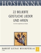 Hosianna, 22 beliebte geistliche Lieder und Arien, hohe Singstimme und Klavier