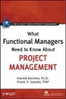 International Institute for Learnin, International Institute for Learning, Haro International Institute for Learning Kerzner, Kerzner, Haro Kerzner, Harold Kerzner... - What Functional Managers Need to Know About Project Management