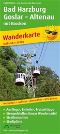 PublicPress Wanderkarten: PublicPress Wanderkarte Bad Harzburg, Goslar, Altenau mit Brocken