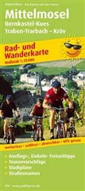 PublicPress Rad- und Wanderkarten: PublicPress Rad- und Wanderkarte Mittelmosel - Bernkastel-Kues, Traben-Trarbach, Kröv
