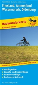 PublicPress Radwanderkarten: PublicPress Radwanderkarte Friesland, Ammerland, Wesermarsch, Oldenburg