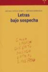 Antonio Castillo, Antonio . . . [et al. ] Castillo, Verónica Sierra Blas - Letras bajo sospecha