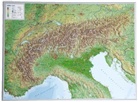 Mario Engelhardt, André Markgraf - Alpen, Reliefkarte, Groß. Alps
