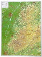 Mario Engelhardt, André Markgraf - Schwarzwald, Reliefkarte, Groß