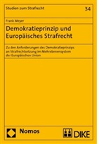 Frank Meyer - Demokratieprinzip und Europäisches Strafrecht