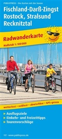 PublicPress Radwanderkarten: PublicPress Radwanderkarte Fischland-Darss-Zingst, Rostock, Stralsund, Recknitztal