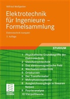 Wilfried Weißgerber - Elektrotechnik für Ingenieure - Formelsammlung